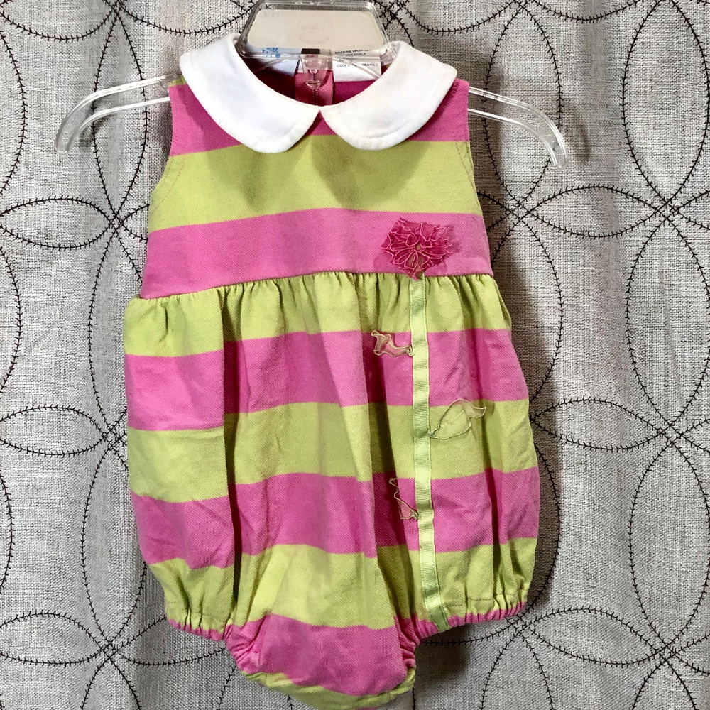 Hartstrings Baby 3-6M Girls Bubble Romper